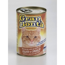 GATTO GRANBONTA BOCCONI 400GR FEGATO E CONIGLI