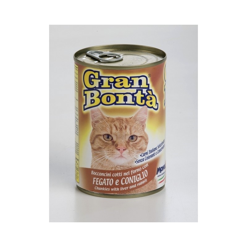 GATTO GRANBONTA BOCCONI 400GR FEGATO E CONIGLI