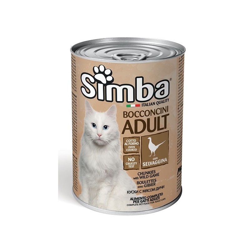 GATTO SIMBA 415GR BOCCONI SELVAGGINA