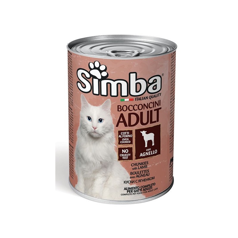 GATTO SIMBA 415GR BOCCONI AGNELLO