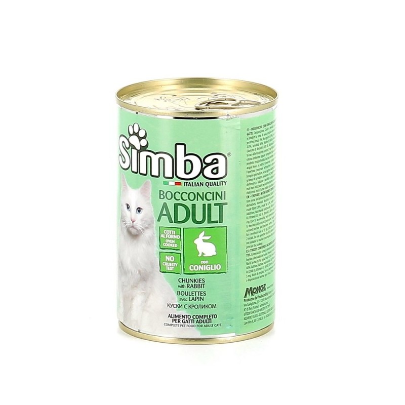 GATTO SIMBA 415GR BOCCONI CONIGLIO