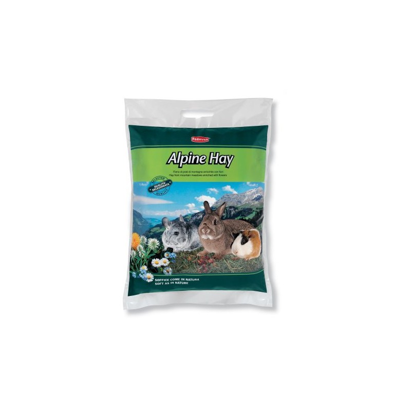 FIENO RODITORI PADOVAN ALPINE HAY 700GR WITH FLOWE