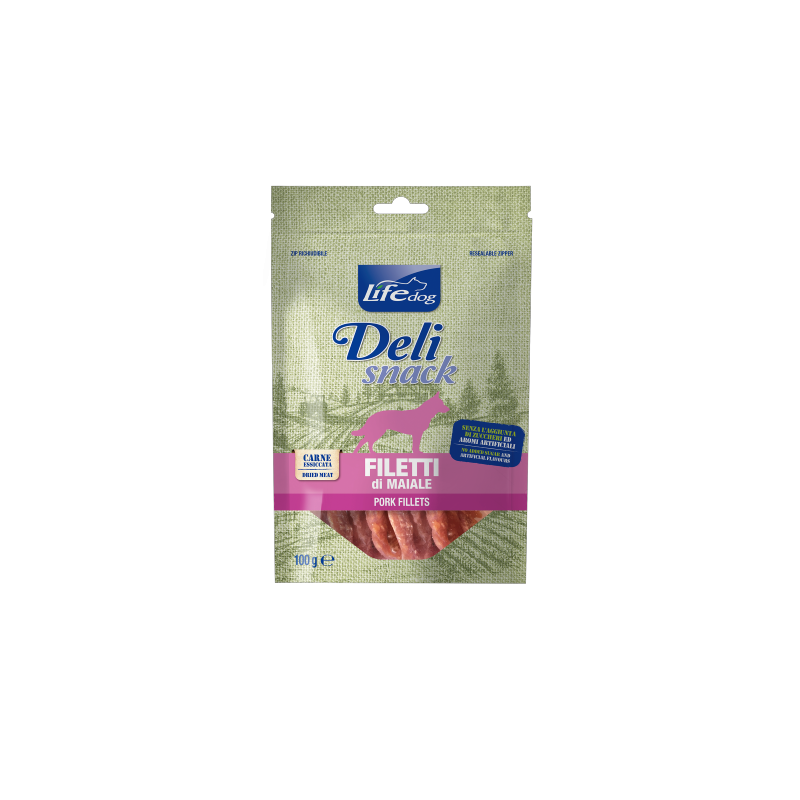 CANE SNACK LIFE FILETTI ESSICCATO 100GR MAIALE