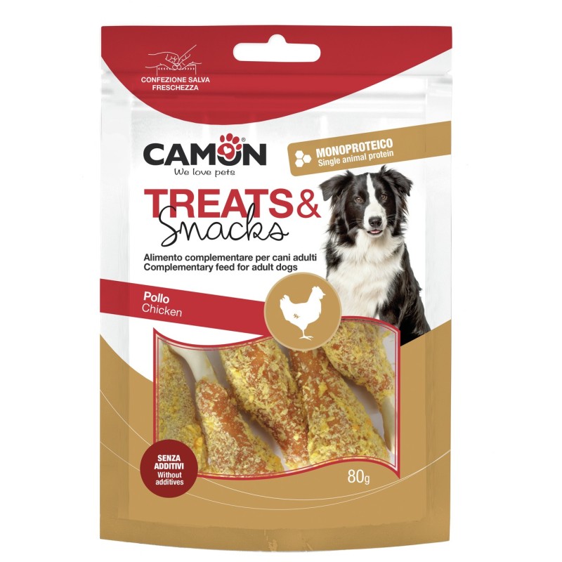 CANE SNACK 80GR COSCETTE IMPANATE DI POLLO AE013