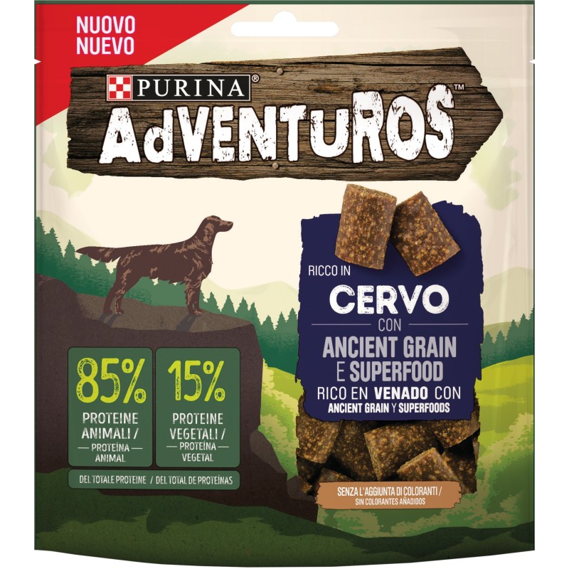 CANE SNACK ADVENTUROS ALTO CONTENUTO 120GR CERVO