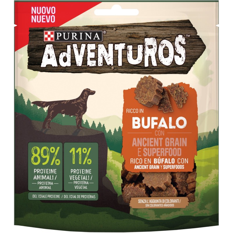 CANE SNACK ADVENTUROS ALTO CONTENUTO 120GR BUFALO