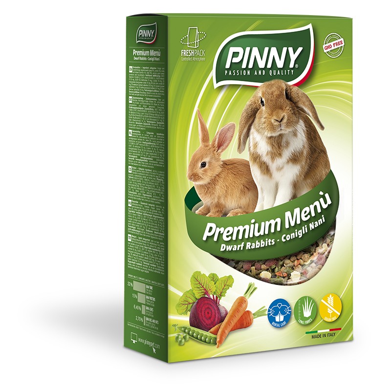 MANGIME CONIGLIO PINNY PREMIUM MENU 2.5KG