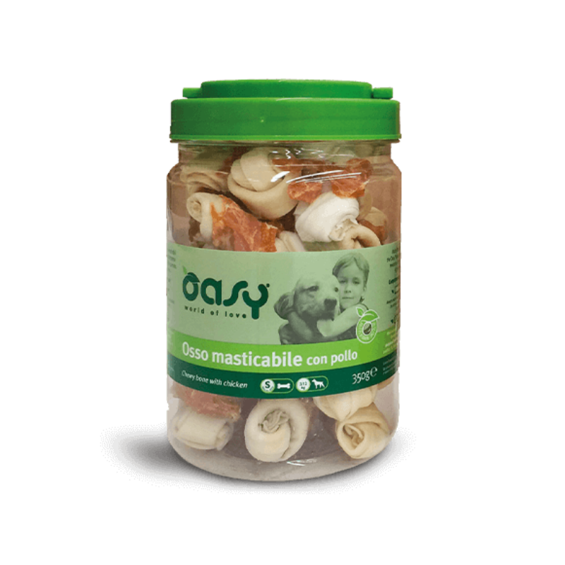 OSSO OASY BARATTOLO MASTICABILE 350GR POLLO