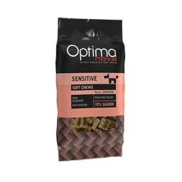 CANE SNACK OPTIMA N 150GR SENSITIVE SALMON SOFT CHE