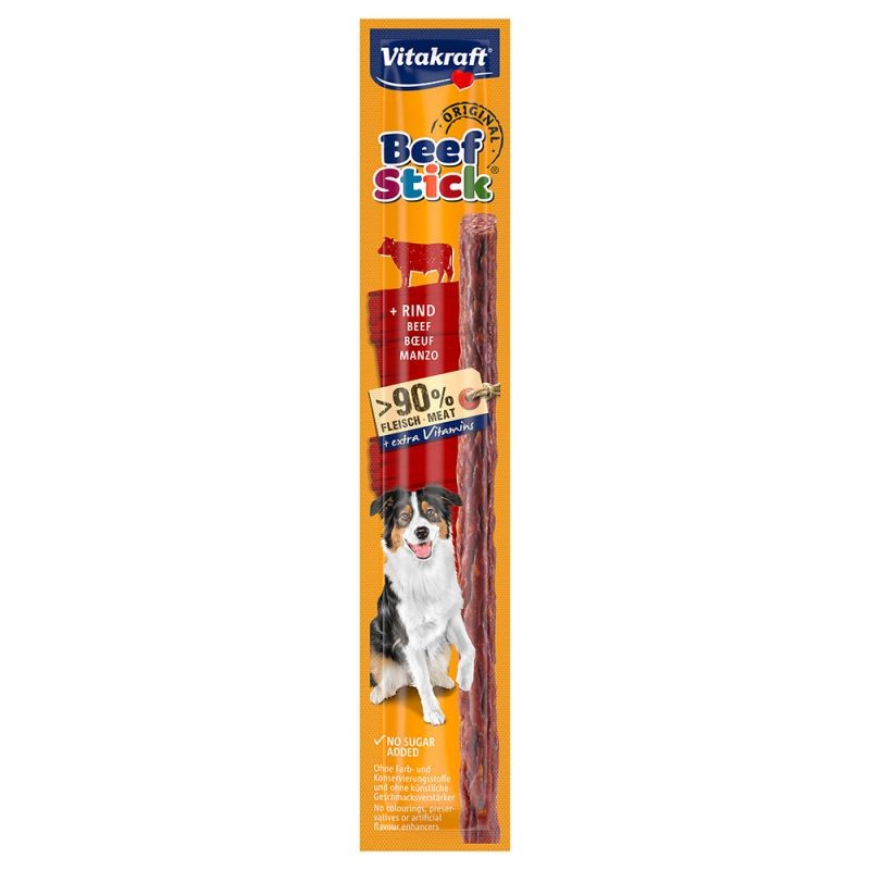 CANE SNACK BEEF STICKS VITAKRAFT 12GR MANZO