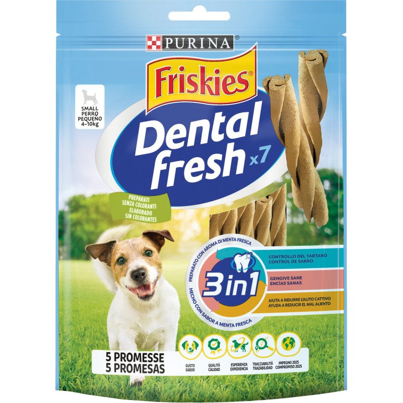 CANE SNACK FRISKIES DENTALFRESH 110GR SMALL ALITO F