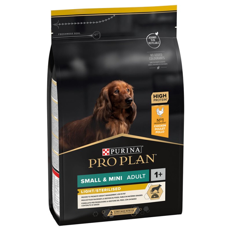 CANE PROPLAN ADULT 3KG SMALL&MINI STERIL