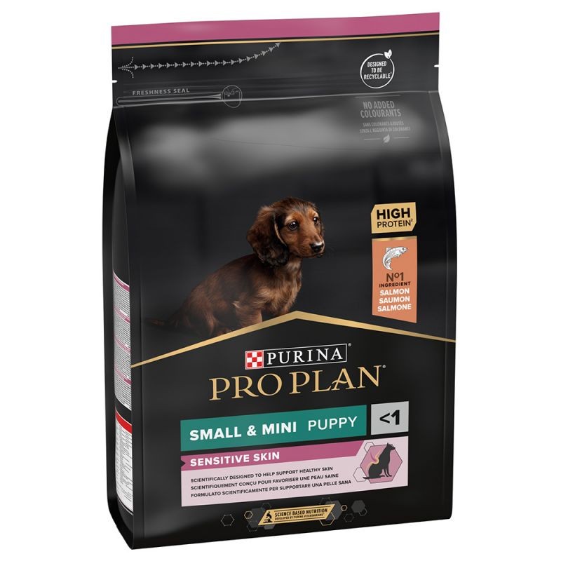 CANE PROPLAN PUPPY 3KG SMALL SENS.SKIN SALMONE