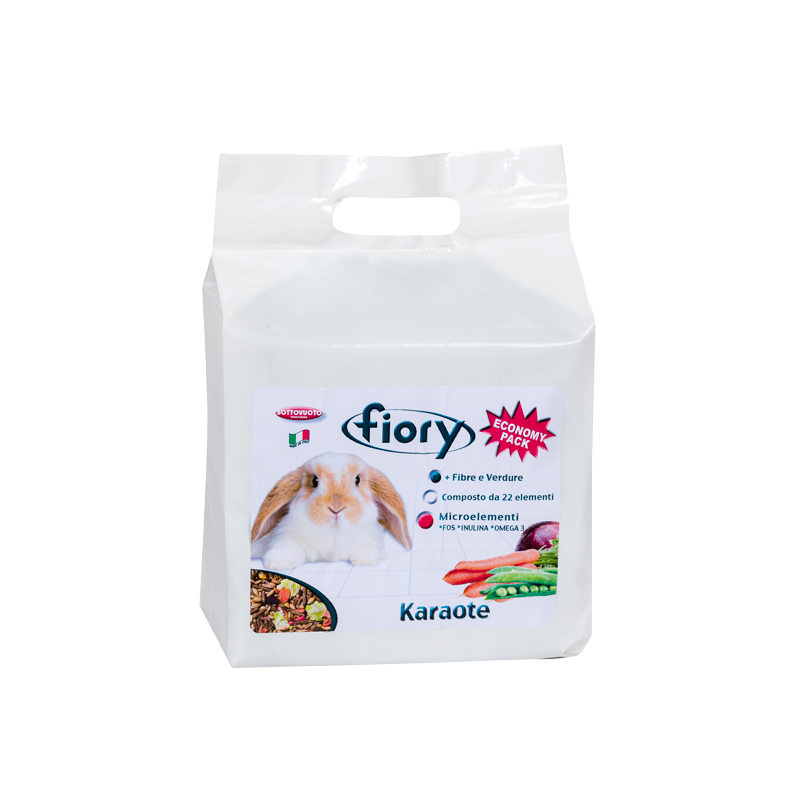 MANGIME CONIGLIO NANO FIORY KARAOTE 850GR