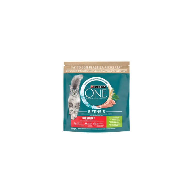 GATTO PURINA ONE STERILGATTO 1.5KG TACCHINO E FRUMENTO