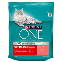 GATTO PURINA ONE STERILGATTO 800GR SALMONE FRUMENTO