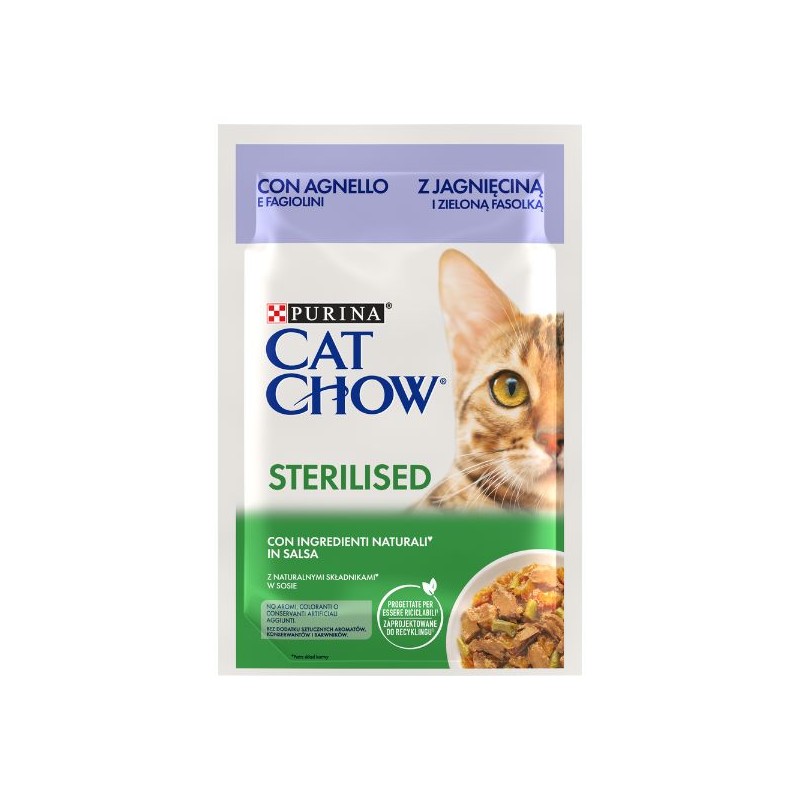 GATTO PURINA CHOW 85GR STER AGNELLO FAGIOLINI BUSTA