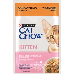 GATTO PURINA CHOW 85GR KITTEN TACC ZUCC BUSTA