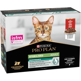 GATTO PROPLAN MULTIP STERIL MANZO 10X85GR