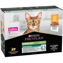 GATTO PROPLAN STERILISED 10X85GR BUSTA POLLO SALSA