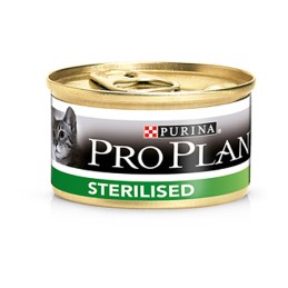 GATTO PROPLAN STERILISED 85GR LATTINA SALMONE E TONNO