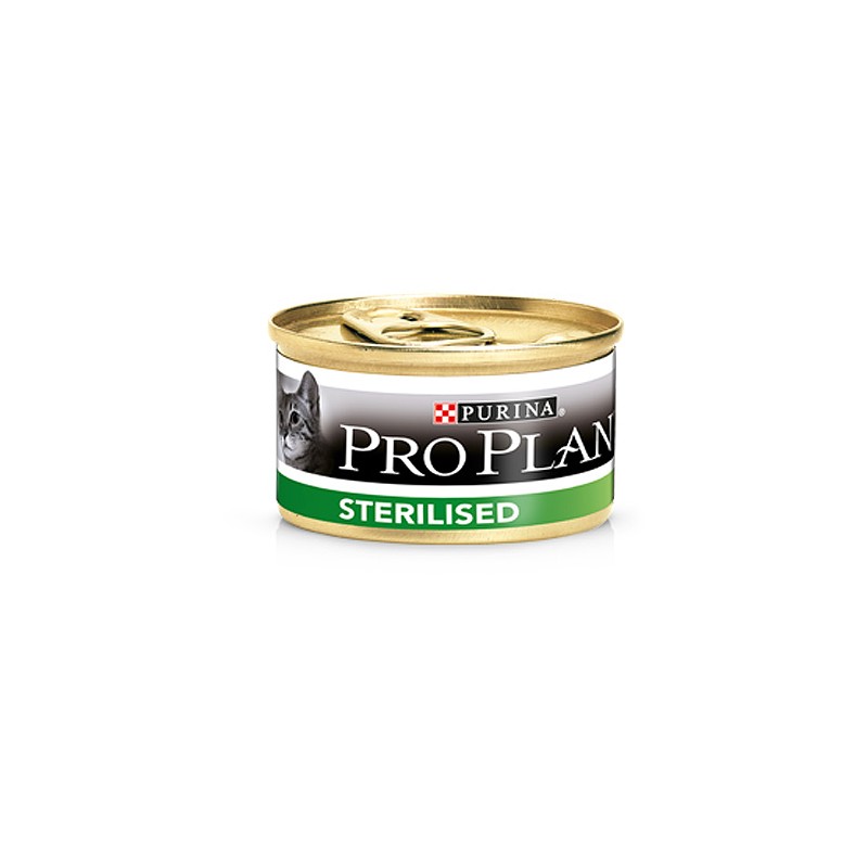 GATTO PROPLAN STERILISED 85GR LATTINA SALMONE E TONNO