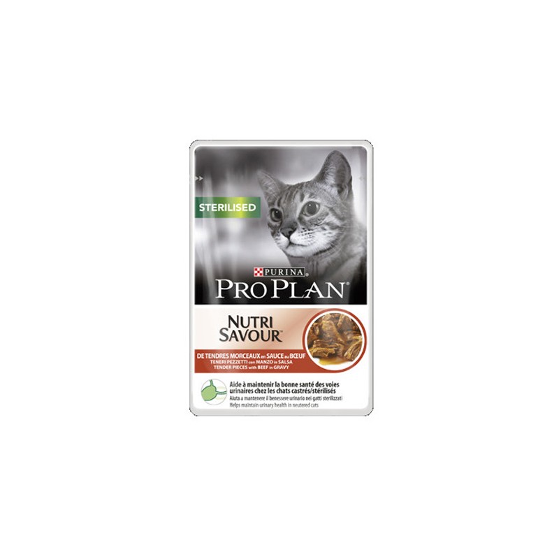 GATTO PROPLAN STERILISED 85GR BUSTA MANZO IN SALSA