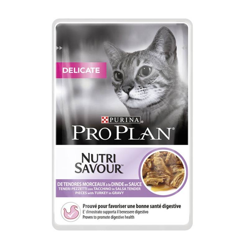 GATTO PROPLAN DELICATE 85GR BUSTA TACCHINO IN SALSA