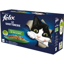 GATTO FELIX LE GHIOTTONERIE 12X85GR SELEZIONI CON VERDURE