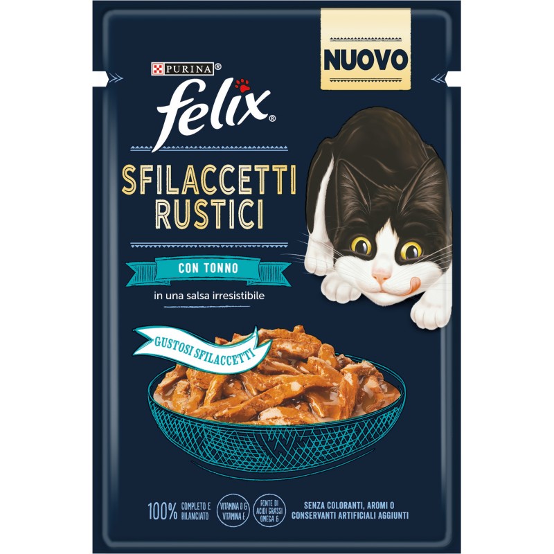 GATTO FELIX SFILACCETTI 80GR BUSTA TONNO