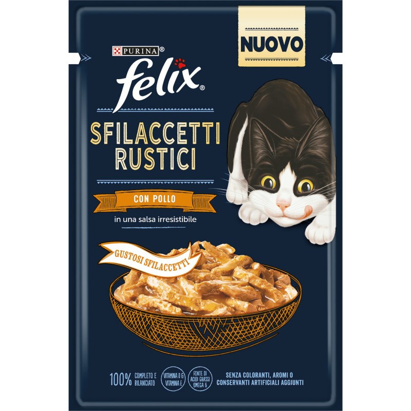 GATTO FELIX SFILACCETTI 80GR BUSTA POLLO