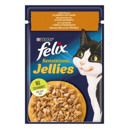 GATTO FELIX SENSATIONS 85GR BUSTA POLLO CAROTE