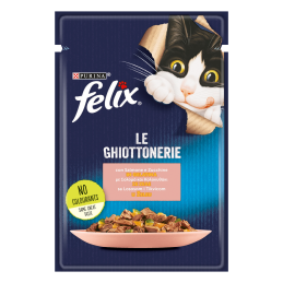 GATTO FELIX GHIOTTONERIE 85GR BUSTA SALMONE ZUCCHINE