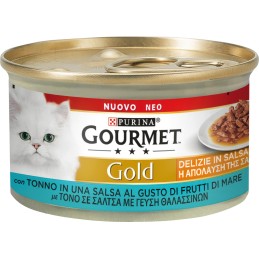 GATTO GOURMET GOLD 85GR DELIZIE SALSA TONNO