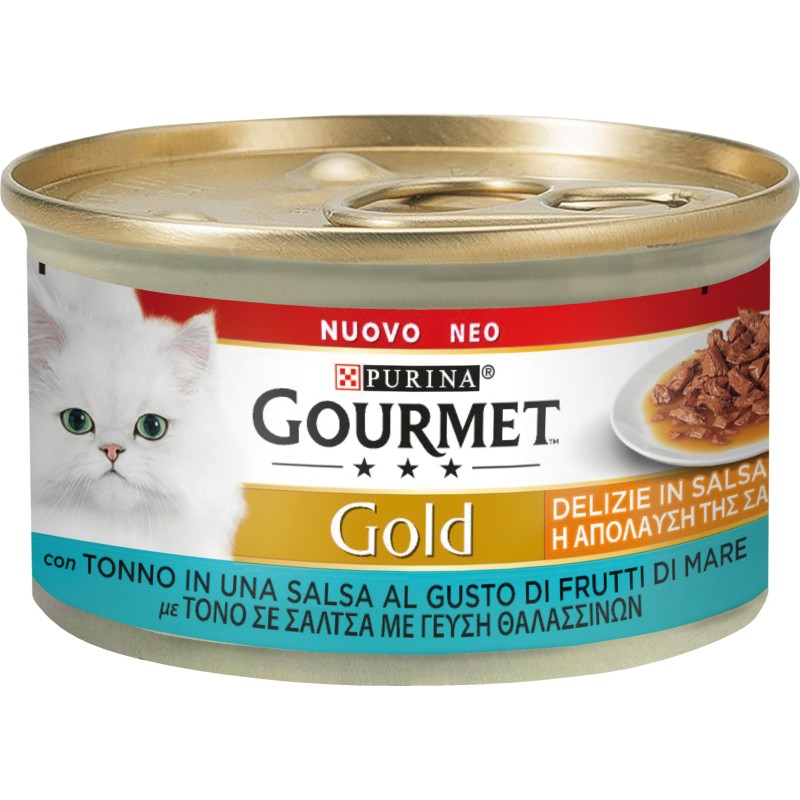 GATTO GOURMET GOLD 85GR DELIZIE SALSA TONNO