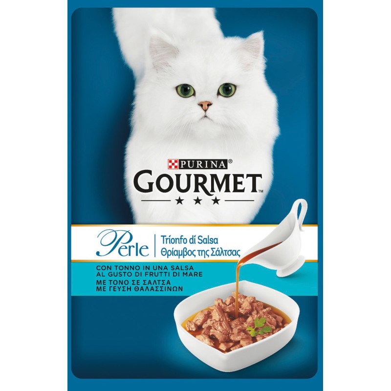 GATTO GOURMET PERLE TRIONFO 85GR TONNO