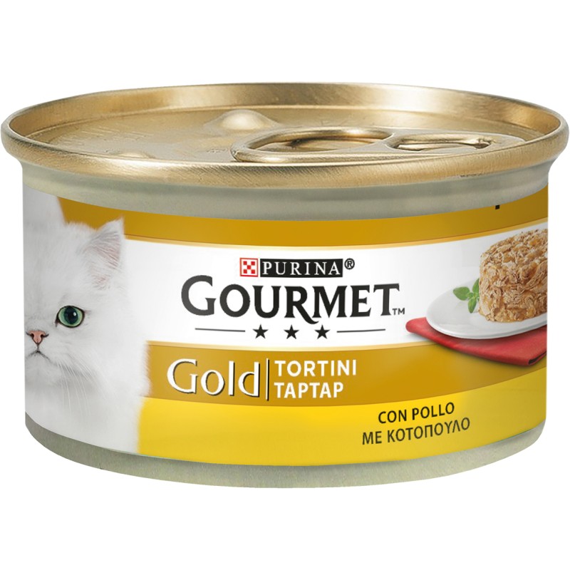 GATTO GOURMET GOLD 85GR TORTINI TACCHINO/SPINACI