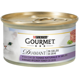 GATTO GOURMET DIAMANT 85GR FIOCCHI DI TONNO IN GELÉE