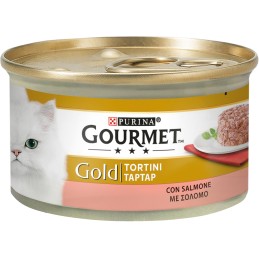 GATTO GOURMET GOLD 85GR TORTINI SALMONE