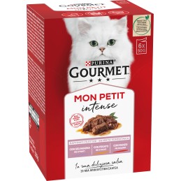 GATTO GOURMET MONPETIT 6X50GR SELVAGGINA FEGATO MANZ