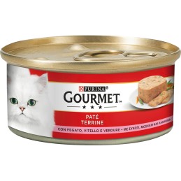 GATTO GOURMET ROSSE 195GR PATE VITELLO FEGATO E VERD