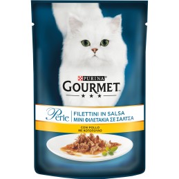 GATTO GOURMET PERLE 85G BUSTE FILETTI DI POLLO