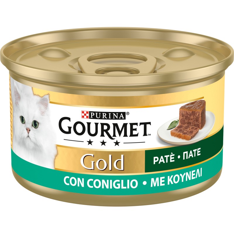 GATTO GOURMET GOLD 85GR PATE CON CONIGLIO