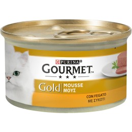 GATTO GOURMET GOLD 85GR MOUSSE FEGATO