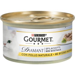 GATTO GOURMET DIAMANT 85GR SFILACCETTI POLLO DELICATO