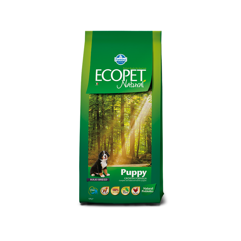 CANE FARMINA ECOPET NATURAL PUPPY 12KG MAXI POLLO