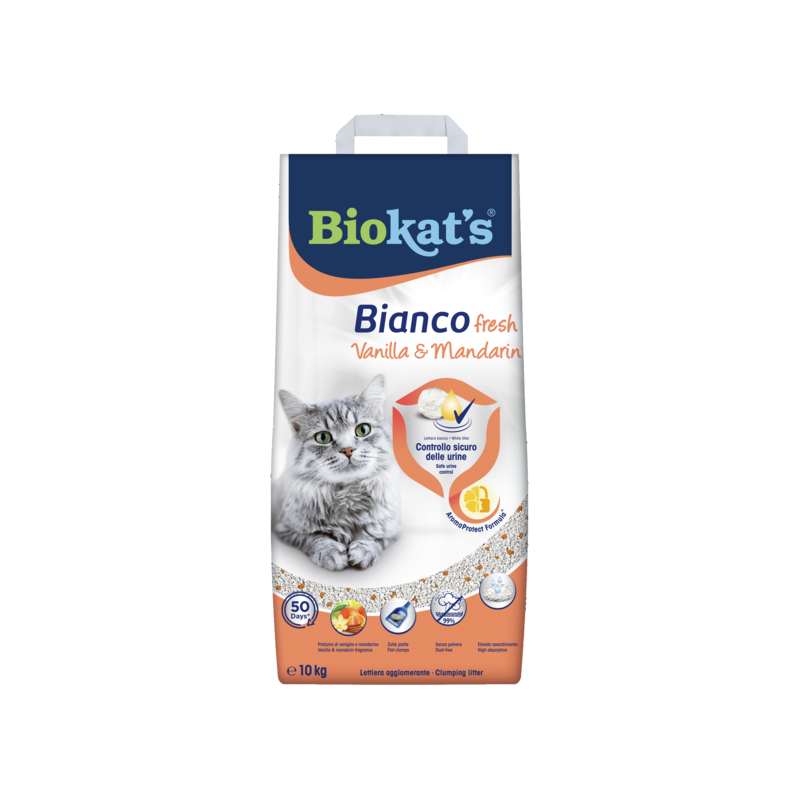 LETTIERA BIOKAT'S BIANCO FRESH 10KG VAN MAND