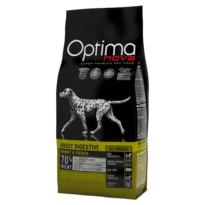 CANE OPTIMA NOVA ADULT 12KG CONIGLIO PATATE