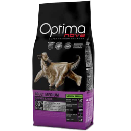 CANE OPTIMA NOVA ADULT 12KG POLLO RISO