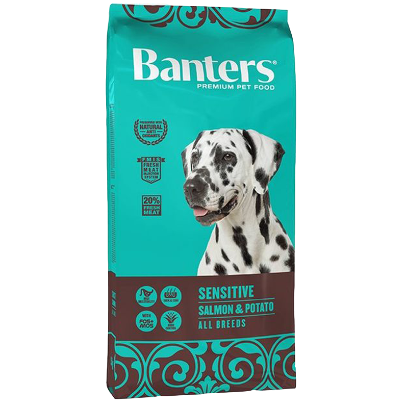 CANE BANTERS SENSITIVE 15KG PESCE PATATE